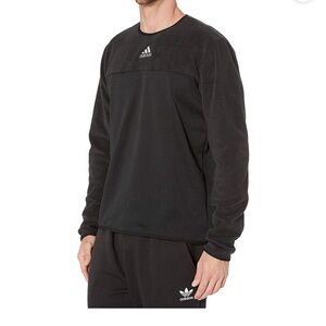 Adidas Team Issue Crew Neck Sweatshirt Black/Black, Size Small